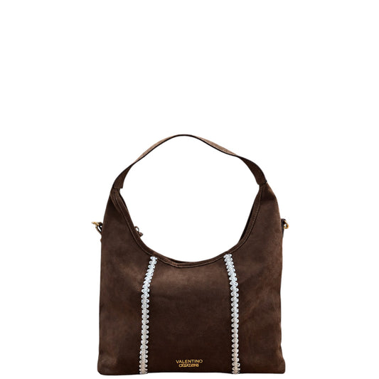 Borsa donna a spalla e tracolla "Valentino Creations" VC529 Collezione Autunno/Inverno - Marrone scuro