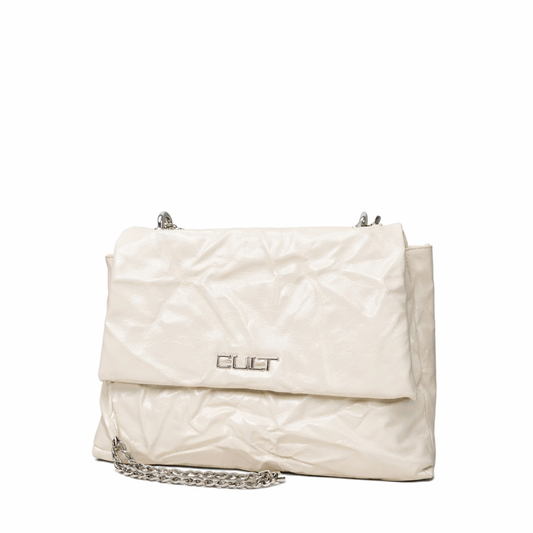 Borsa donna a spalla e tracolla"Cult" Gladys X28.002 Collezione Primavera/Estate 2026 - Crema