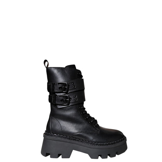 Anfibi donna "Apepazza" F4NAOMI10/LEA Collezione Autunno/Inverno - Nero