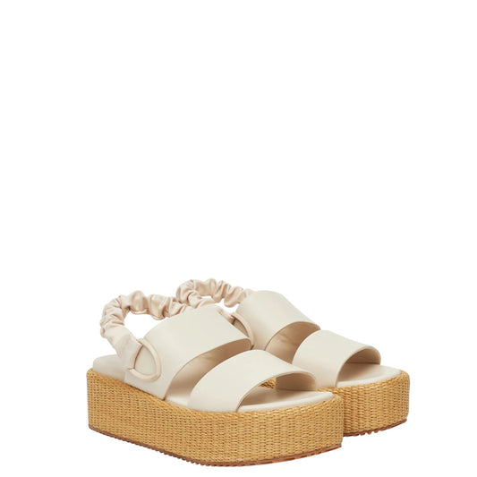 Sandali con zeppa donna "Blauer" S5OPAL04/RAF Collezione Primavera/Estate - Crema