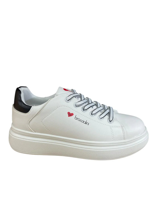 Sneakers donna “Braccialini” BA135 Collezione Autunno/Inverno 2025/2026 – Bianco e Nero
