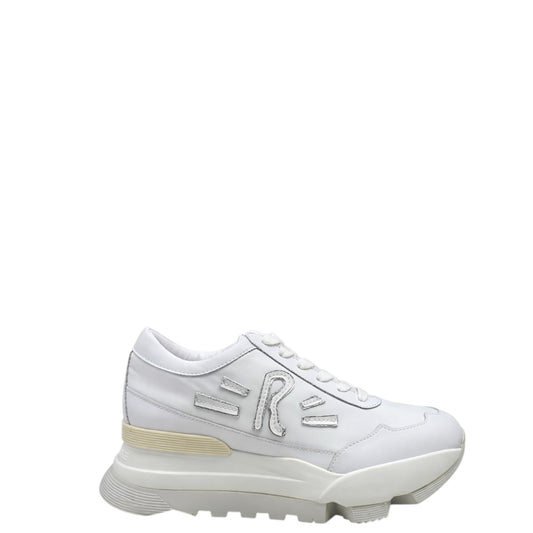 Sneakers donna "Rucoline" Aki 300 Soft Bomber Collezione Primavera/Estate 2026 - Bianco e Argento