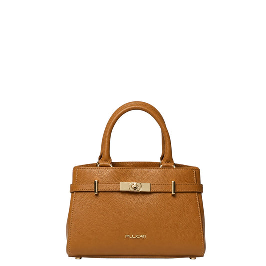 Borsetta tote donna "Pulicati" CE 8025 Collezione Autunno/Inverno pelle martellata - Camel