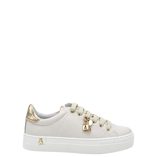 Sneakers donna "Patrizia Pepe" PPJ900 Collezione Autunno/Inverno con charms - Ghiaccio