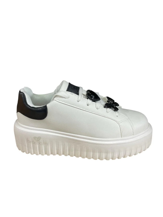 Sneakers donna “Braccialini” BA125 Collezione Autunno/Inverno 2025/2026 – Bianco e Nero