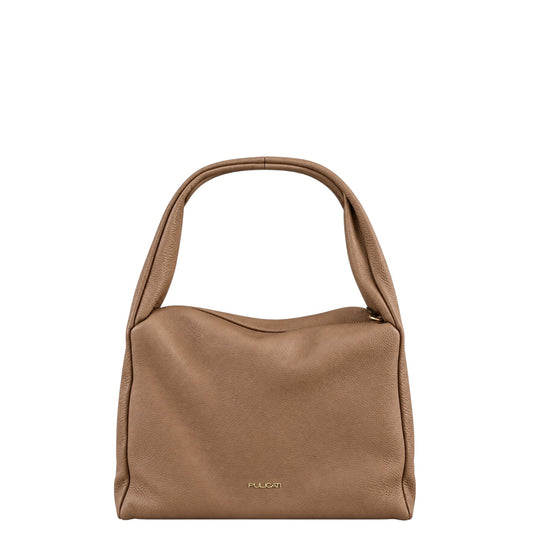 Borsa a spalla donna "Pulicati" 9010 Collezione Autunno/Inverno con tracolla - Tortilla