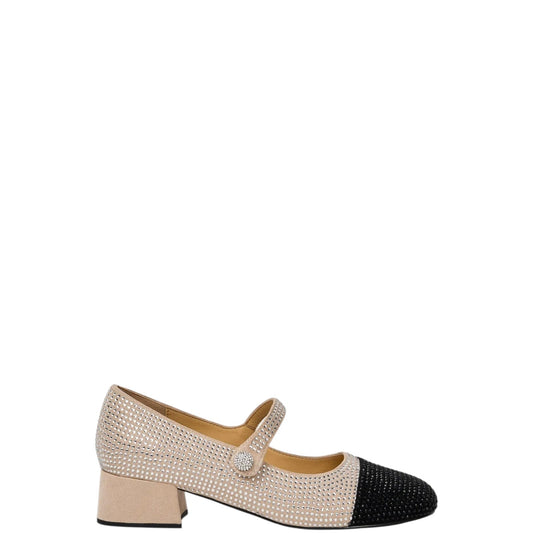 Mary Jane donna "Massimo Santini" 24S009005-04 Collezione Primavera/Estate 2026 - Nero e Nude