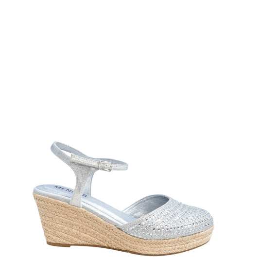 Espadrillas donna "Menbur" 24982 Collezione Primavera/Estate 2026  - Argento