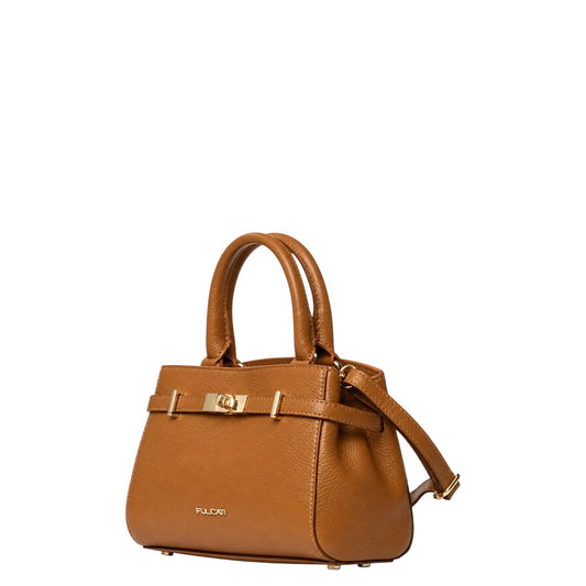 Borsetta tote donna "Pulicati" CE 8025 Collezione Autunno/Inverno pelle martellata - Camel