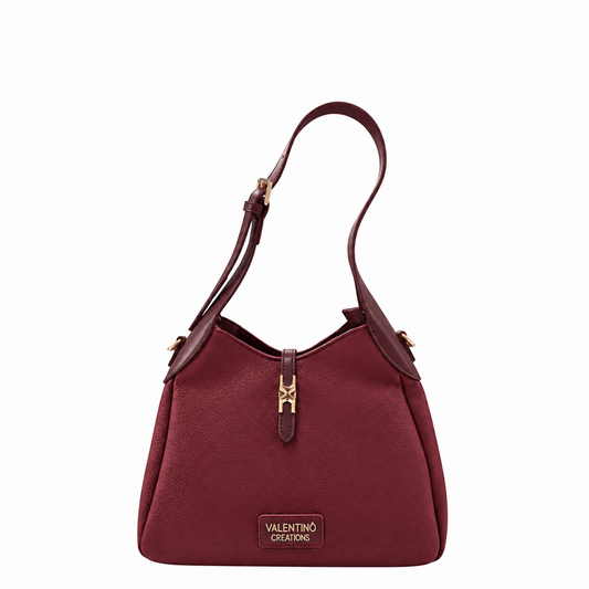 Borsa donna a spalla e tracolla "Valentino Creations" VA-7082 Collezione Autunno/Inverno - Vino