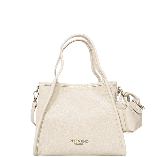 Borsa donna a mano e tracolla "Valentino Creations" VC610 Collezione Autunno/Inverno - Crema
