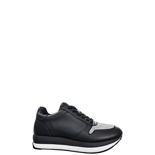 Sneakers donna "Love Moschino" JA15324G1OIAE00A Collezione Autunno/Inverno - Nero e Argento