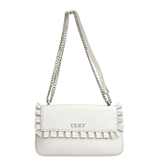 Borsa donna a spalla e tracolla "Cult" Yoko X06.002° Collezione Primavera/Estate 2026 - Crema