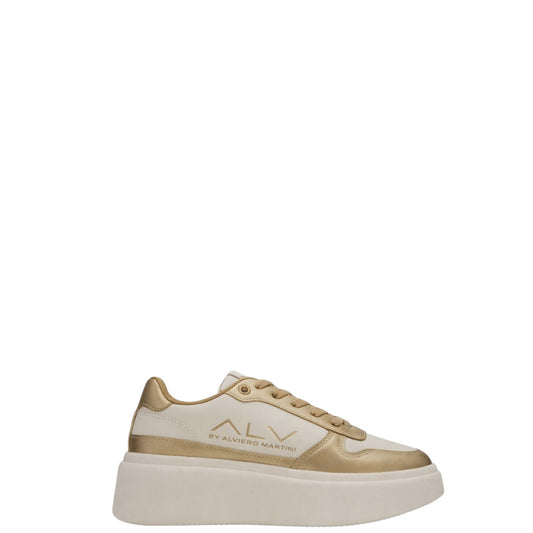 Sneakers donna "Alviero Martini " ALVSD0183-2029 Collezione Primavera/Estate 2026 - Bianco e Oro