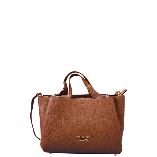 Borsa donna a mano e tracolla "Valentino Creations" VC515 Collezione Autunno/Inverno - Cuoio