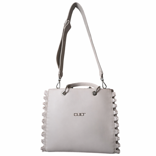 Borsa donna a mano e tracolla "Cult" Yoko X06.004 Collezione Primavera/Estate 2026 - Crema di caffè
