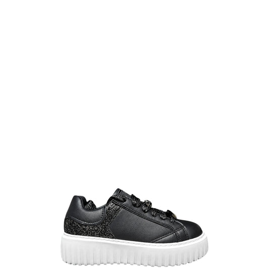 Sneakers donna "Braccialini" B119  Collezione Autunno/Inverno - Nero e Bianco
