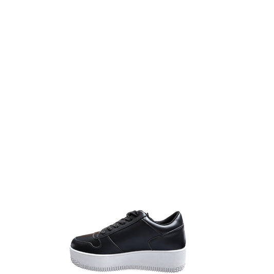 Sneakers donna "Braccialini" B107 Collezione Autunno/Inverno con cuore - Nero