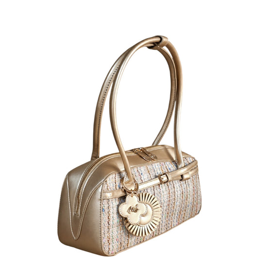 Borsa donna a spalla "Mariella Burani" MB005 Collezione Primavera/Estate - Oro Multi