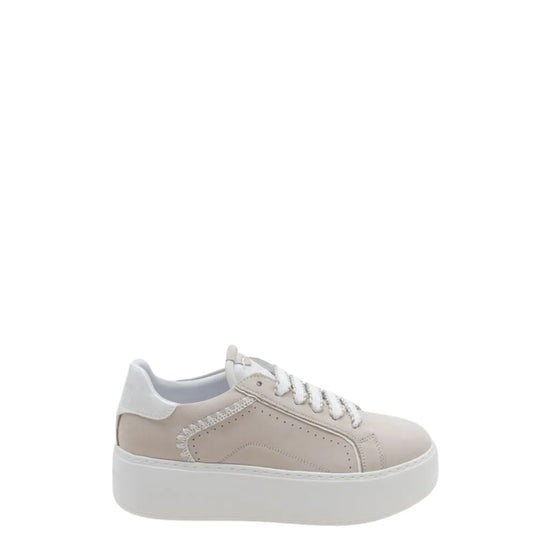 Sneakers donna "Janet & Janet" J-002 Collezione Primavera/Estate 2026 - Beige e Bianco