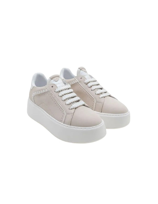 Sneakers donna "Janet & Janet" J-002 Collezione Primavera/Estate 2026 - Beige e Bianco