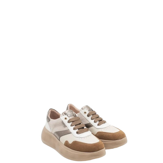 Sneakers donna "Keys" K-11271 Collezione Autunno/Inverno - Cuoio Beige Bronzo