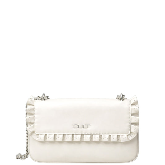 Borsa donna a spalla e tracolla "Cult" Yoko X06.002° Collezione Primavera/Estate 2026 - Crema