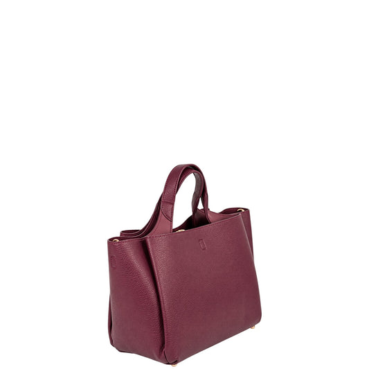 Borsa donna a mano e tracolla "Valentino Creations" VC515 Collezione Autunno/Inverno - Vino