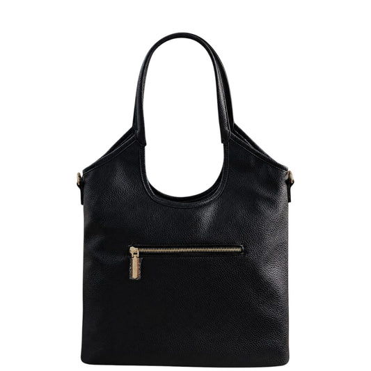 Borsa donna a spalla e tracolla "Valentino Creations" VC510 Collezione Autunno/Inverno - Nero Grigio e Bianco