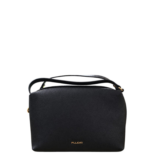 Borsa donna a mano e tracolla "Pulicati" 8874 Collezione Autunno/Inverno - Nero