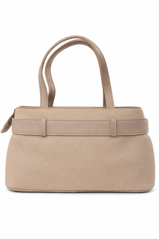Borsa donna a mano e tracolla "Valentino Creations" VA-7076 Collezione Primavera/Estate 2026 - Crema di caffè