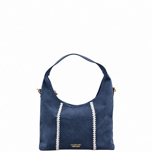 Borsa donna a spalla e tracolla "Valentino Creations" VC529 Collezione Autunno/Inverno - Blu Avio