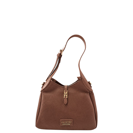 Borsa donna a spalla e tracolla "Valentino Creations" VA-7082 Collezione Autunno/Inverno - Cuoio