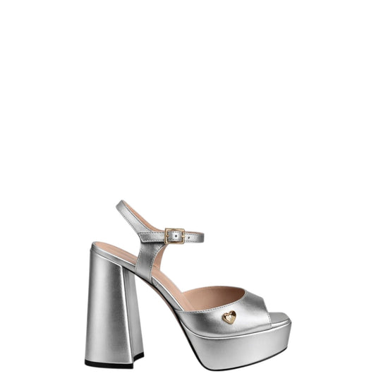 Sandali donna "Love Moschino" JA1605CG1OIF090B Collezione Primavera/Estate 2026 - Argento