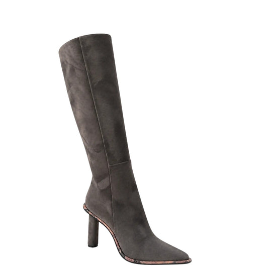 Stivali donna "Tamara Mellon" 853-100 Collezione Autunno/Inverno in camoscio - Grafite