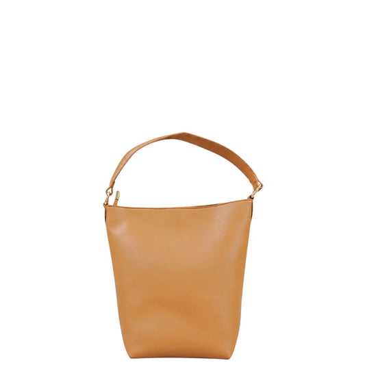 Borsa donna a spalla e tracolla "Valentino Creations" VC603 Collezione Autunno/Inverno a secchiello- Caramello