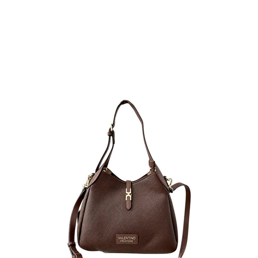Borsa donna a spalla e tracolla "Valentino Creations" VA-7082 Collezione Autunno/Inverno - Caffè