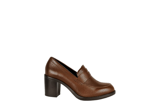 Mocassini con tacco donna "Cinzia Soft" MI875145 002 Collezione Autunno/Inverno 2025/2026 - Cuoio