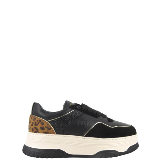 Sneakers donna "Janet&Janet" J-423 Collezione Autunno/Inverno - Nero e leopardato