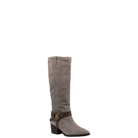 Stivali texani donna "Janet&Janet" J-515 Collezione Autunno/Inverno con cinturino - Grigio e marrone