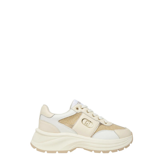 Sneakers donna "Liu Jo" Eva 02* Collezione Primavera/Estate 2026  - Bianco e crema