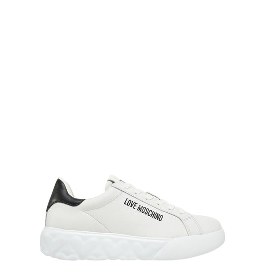 Sneakers donna "Love Moschino" JA15034G1MIA110A Collezione Primavera/Estate 2026 -Crema e Nero