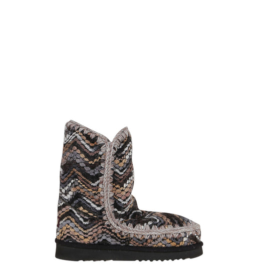 Stivaletti donna "Mou" MU.FW101017K Collezione Autunno/Inverno uncinetto - Nero Multi