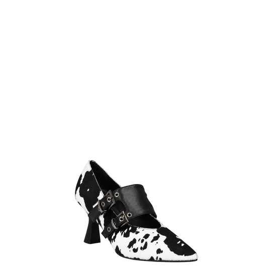 Décolleté donna "Bruno Premi" BM0404X Collezione Autunno/Inverno Animalier - Bianco e nero