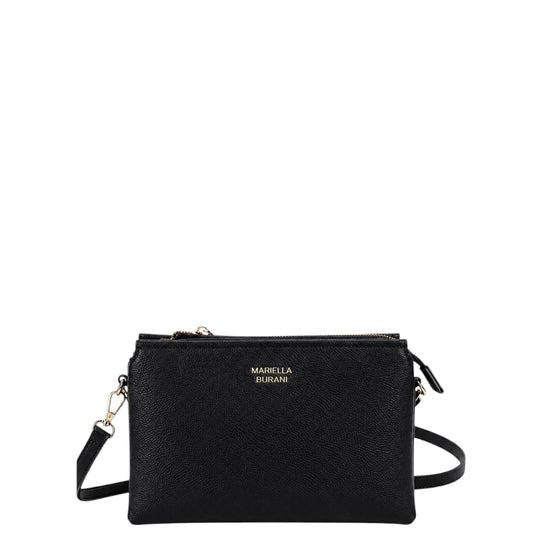 Pochette a mano donna "Mariella Burani" MB025# Collezione Autunno/Inverno con tracolla - Nero