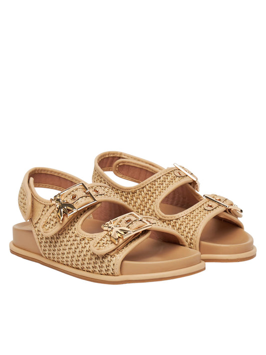 Sandali donna "Patrizia Pepe" PPJ336 Collezione Primavera/Estate 2026 - Beige Rafia