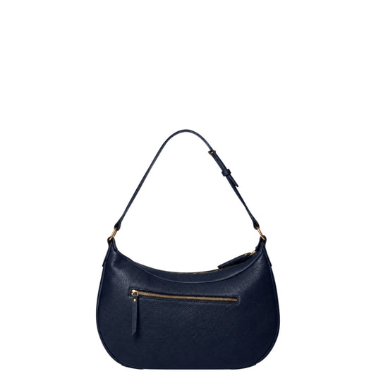 Borsa a spalla donna "Pulicati" CE 13882 Collezione Autunno/Inverno con miniborchie - Blu Navy