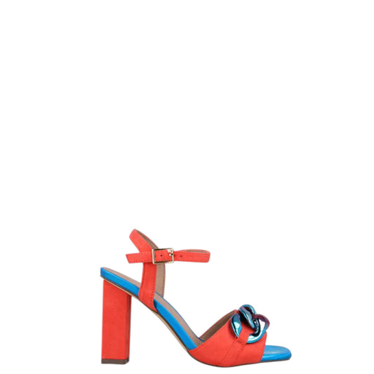 Sandali donna "Menbur" 23998* Collezione Primavera/Estate 2026 - Corallo e Azzurro