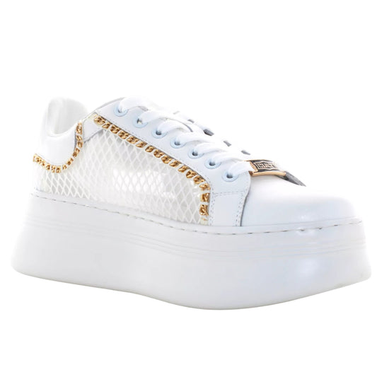 Sneakers donna "Cult" CLW442300 Collezione Primavera/Estate 2026 - Bianco e Oro
