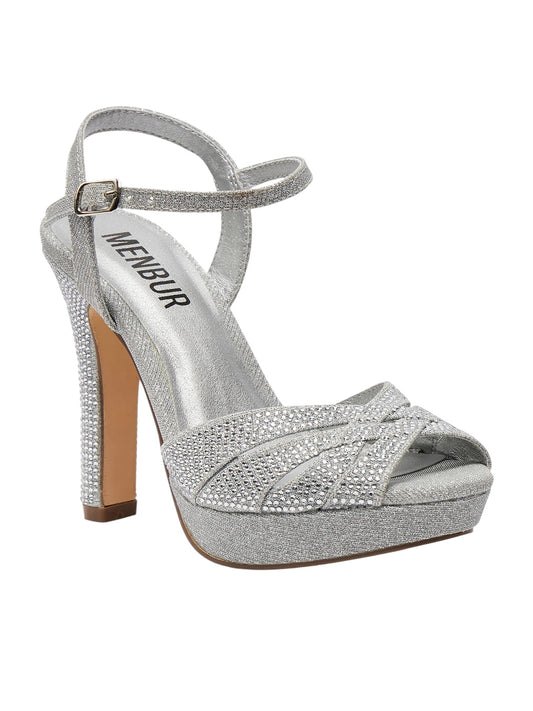 Sandali donna "Menbur" 24832* Collezione Primavera/Estate 2026 - Argento